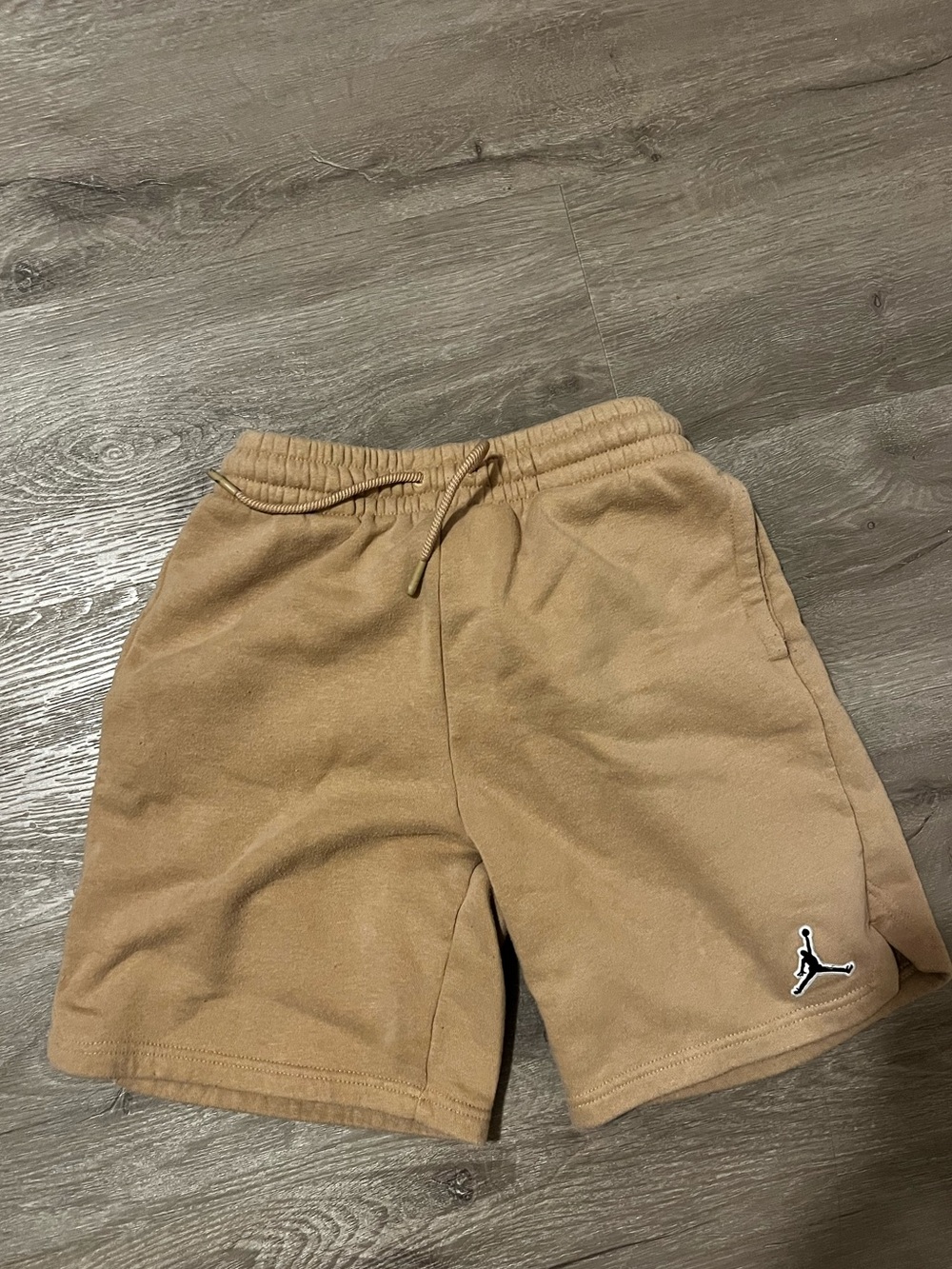 Jordan Kids Tan Fleece Logo Shorts